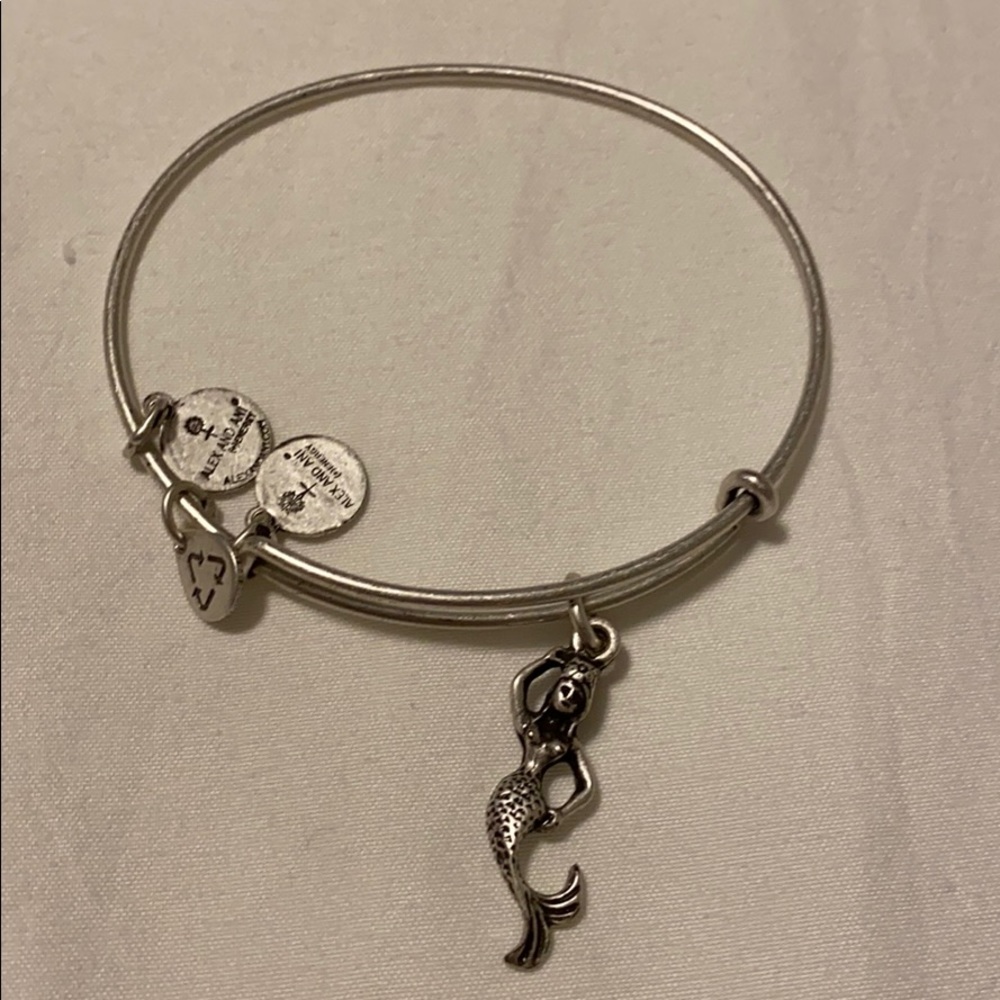 Alex and Ani mermaid bangle, silver
